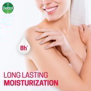 Dettol Skincare Long Lasting Moisture Bodywash 250ml (Free Loofah)