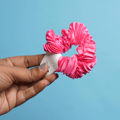 Scrunchie Soft Hand & Hairband - Hot Pink