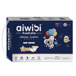 Aiwibi Australia Ultimate Comfort Baby Diapers M (6-11KG) 54pcs•