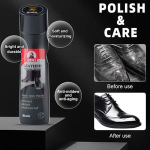 Biki Liquid Shoe Polish 75ml - Black