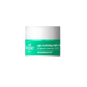 Simple Age Resisting Night Cream with Glycerin Green Tea and Mushroom 50ml•