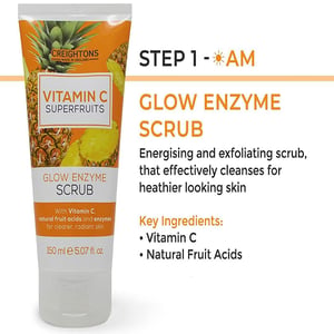 CREIGHTONS Vitamin C Superfruits Glow Enzyme Scrub 150ml•