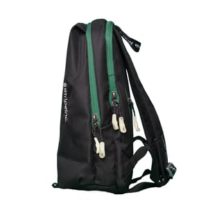 Stripelnc Exclusive Travel Backpack - Black With Green Border