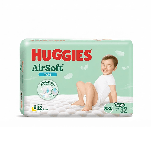Huggies Air Soft Tape Size-XXL (Over 16kg) 32pcs •
