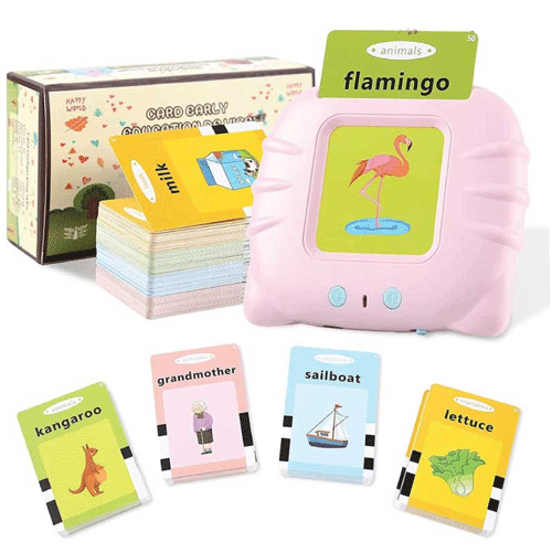 Card Early Education Rechargeable Device - Pink