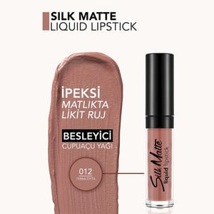 Flormar Silk Matte Liquid Lipstick 4.5ml - 012 Terracotta