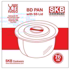 SKB BD Pan with SS Lid - 26cm