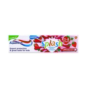 Aquafresh Splash Strawberry Flavour Toothpaste For 3-8 Years 50ml