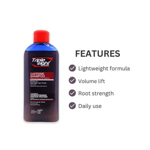 Triple Eight Caffeine Shampoo For All Hair Types 250ml