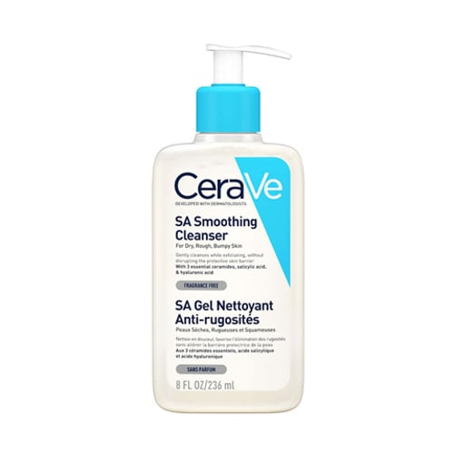 CeraVe SA Smoothing Cleanser For Dry, Rough, Bumpy Skin 236ml •