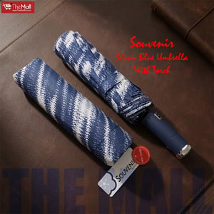 Souvenir Storm Blue Umbrella With Torch •