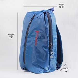 Stripelnc Mini Travel Backpack - Muted Blue