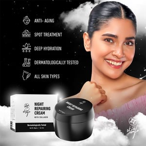 Skin Cafe All-Day Moisturizer With Niacinamide 50g With Skin Cafe Night Repairing Cream With Collagen 50g Combo