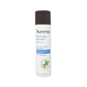 Aveeno Positively Smooth Shave Gel 198g •