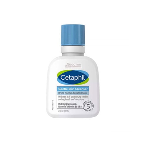 Cetaphil Gentle Skin Cleanser For Dry To Normal Sensitive Skin 59ml •
