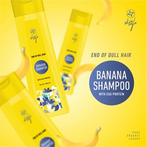 Skin Cafe Banana With Egg Protein Shampoo For Dull Hair 250ml