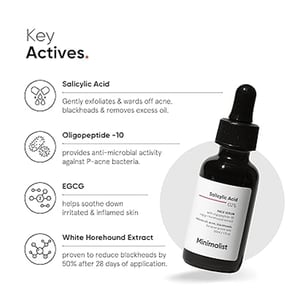 The Minimalist Salicylic Acid 02% Face Serum 30ml •