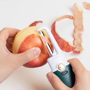 Multi-Purpose Fruit Peeler & Cutting Knife - White