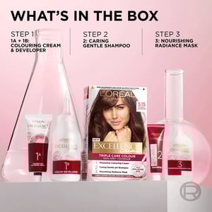 L'Oreal Paris Excellence Creme Haircolour - 5.15 Natural Ice Brown •