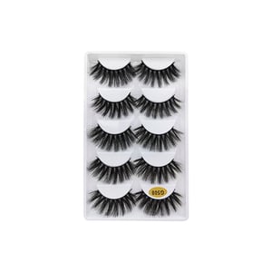 Natural Thick Imitation Mink 5 Pairs False Eyelashes - G508