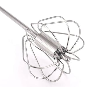 Semi Auto Stainless Steel Whisk - Bright Green