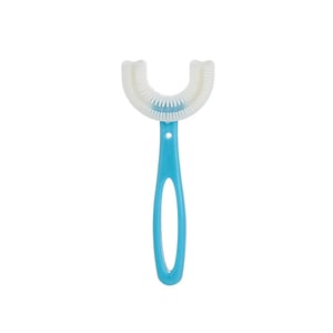 U-Shaped Silicone Toothbrush For Children - Blue
