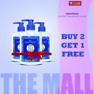Nature Beauty Orchid Handwash 200ml (Buy 2 Get 1 Free)