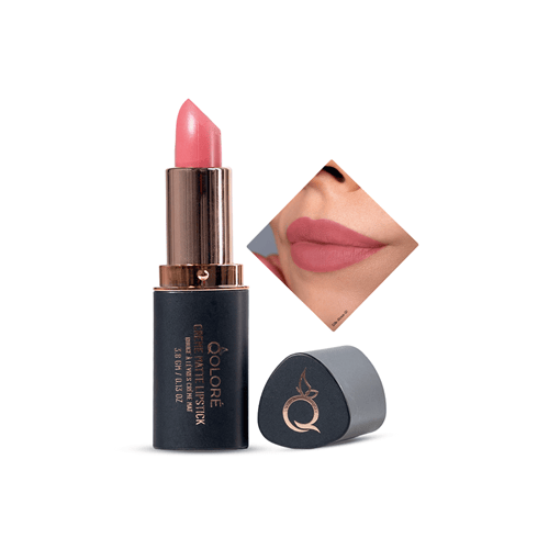 Qolore Creme Matte Lipstick 3.8g - Silk Rose 01