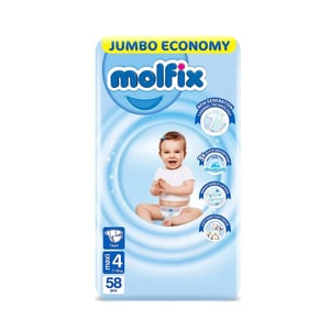 Molfix Size - 4 (Belt System) (7-18kg) 58pcs•