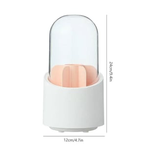 360 Rotary Cosmetic Brush Storage Bucket - Pink