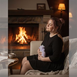 Ultra Comfortable Hot Water Bag - Purple Sheep