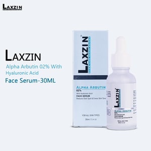 Laxzin Alpha Arbutin 02% With Hyaluronic Acid Serum 30ml