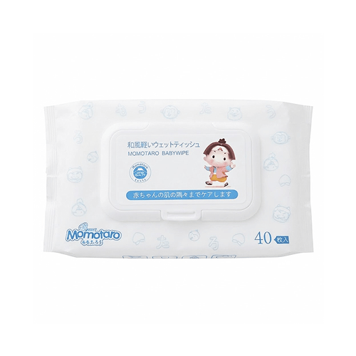 Momotaro Baby Wipe 40pcs •