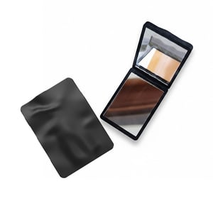 Foldable Rectangular Duo Mirror - Black