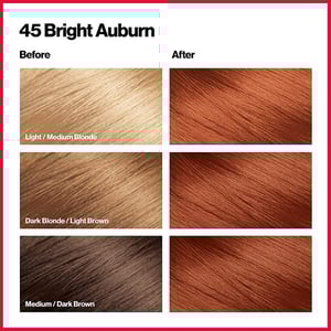 Revlon ColorSilk Beautiful 3D Hair Color - 45 Bright Auburn  •