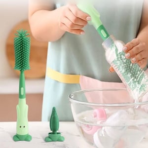 3 In 1 Bottle Cleaner Portable Brush - Pistachio