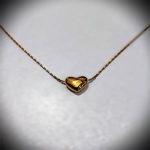 Love Shape Gold Plated Chain For Women