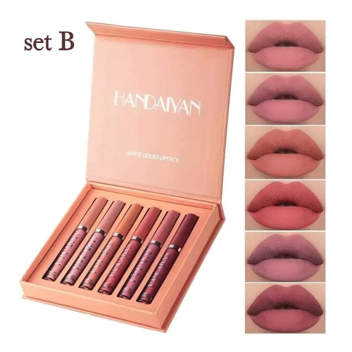 Handaiyan 6pcs Matte Liquid Lipstick Set - B