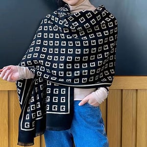 Trendy Korean Style Cashmere Shawl - Gaudi Pattern