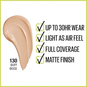 Maybelline New York Super Stay Active Wear 30H Foundation 30ml - 130 Buff Beige