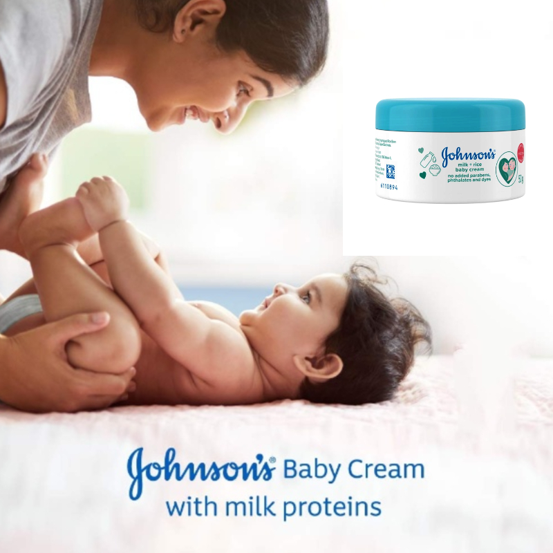 Johnson's Milk + Rice Baby Cream 50g