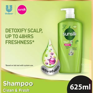 Sunsilk Lively Clean & Fresh Shampoo 625ml •
