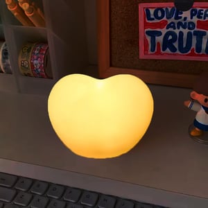 Mini LED Heart Lamp - White