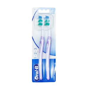 Oral-B 123 Classic Care Toothbrush 2pcs - Purple