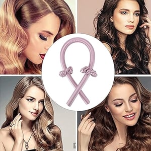 Heatless Hair Curler Accessories Set - Pink
