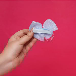 Baby Girl Bow hair Clip 1pc - Sky Blue Cinnamoroll