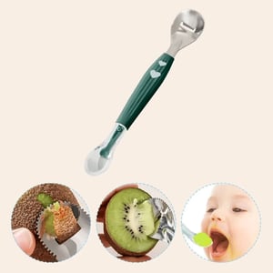 Multifunctional Baby Feeding Spoon - Green