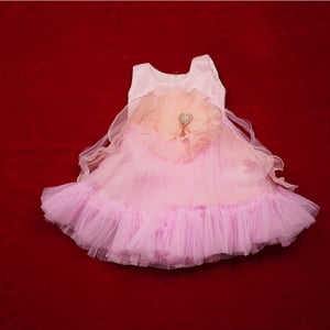 Baby Party Dress (1 - 2.5 Years) - TMEC-06 Peach Purple