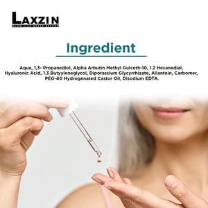 Laxzin Alpha Arbutin 02% With Hyaluronic Acid Serum 30ml