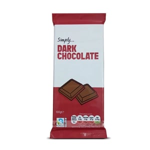 Simply Dark Chocolate 100g  •